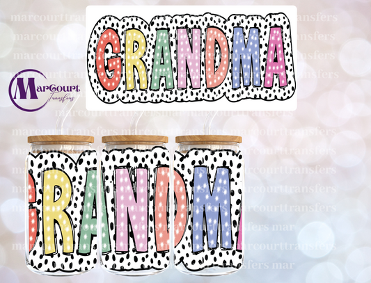 GRANDMA DOODLE-16 0Z-UV DTF CUP WRAP