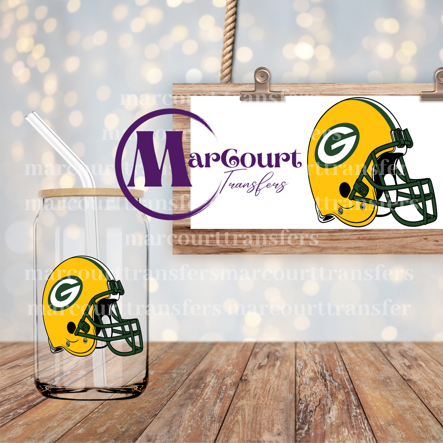 GREEN BAY PACKERS DECAL-UV DTF CUP WRAP