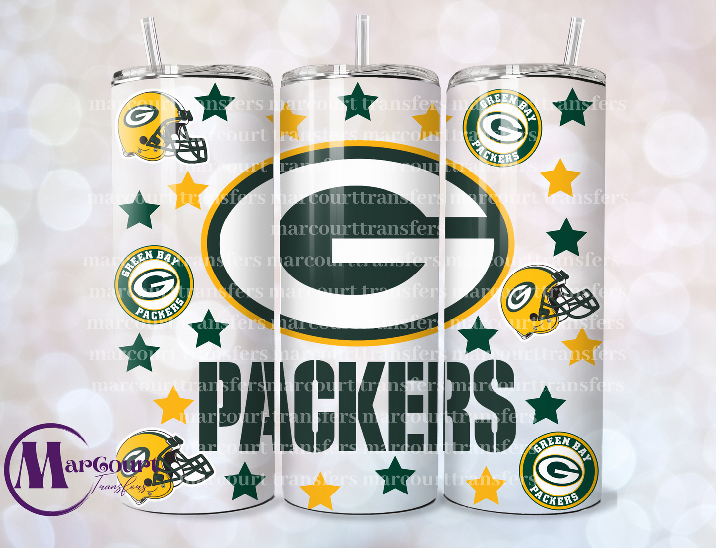 GREENBAY PACKERS-SKINNY TUMBLER TRANSFER