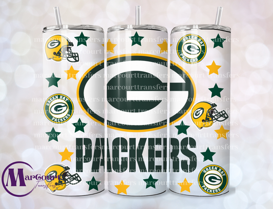 GREEN BAY PACKERS-20-SKINNY SUBLIMATION TUMBLER TRANSFER