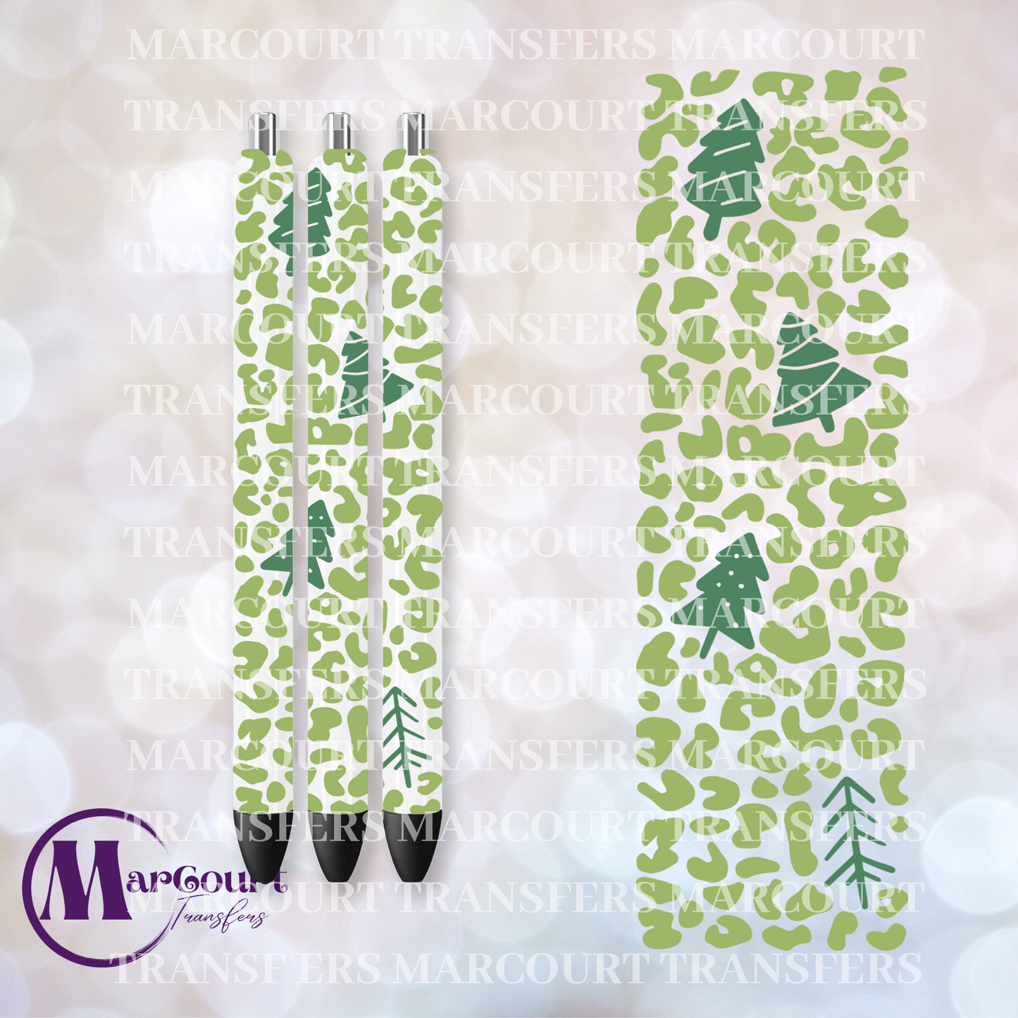 GREEN CHEETAH TREE PEN-UV PEN WRAP