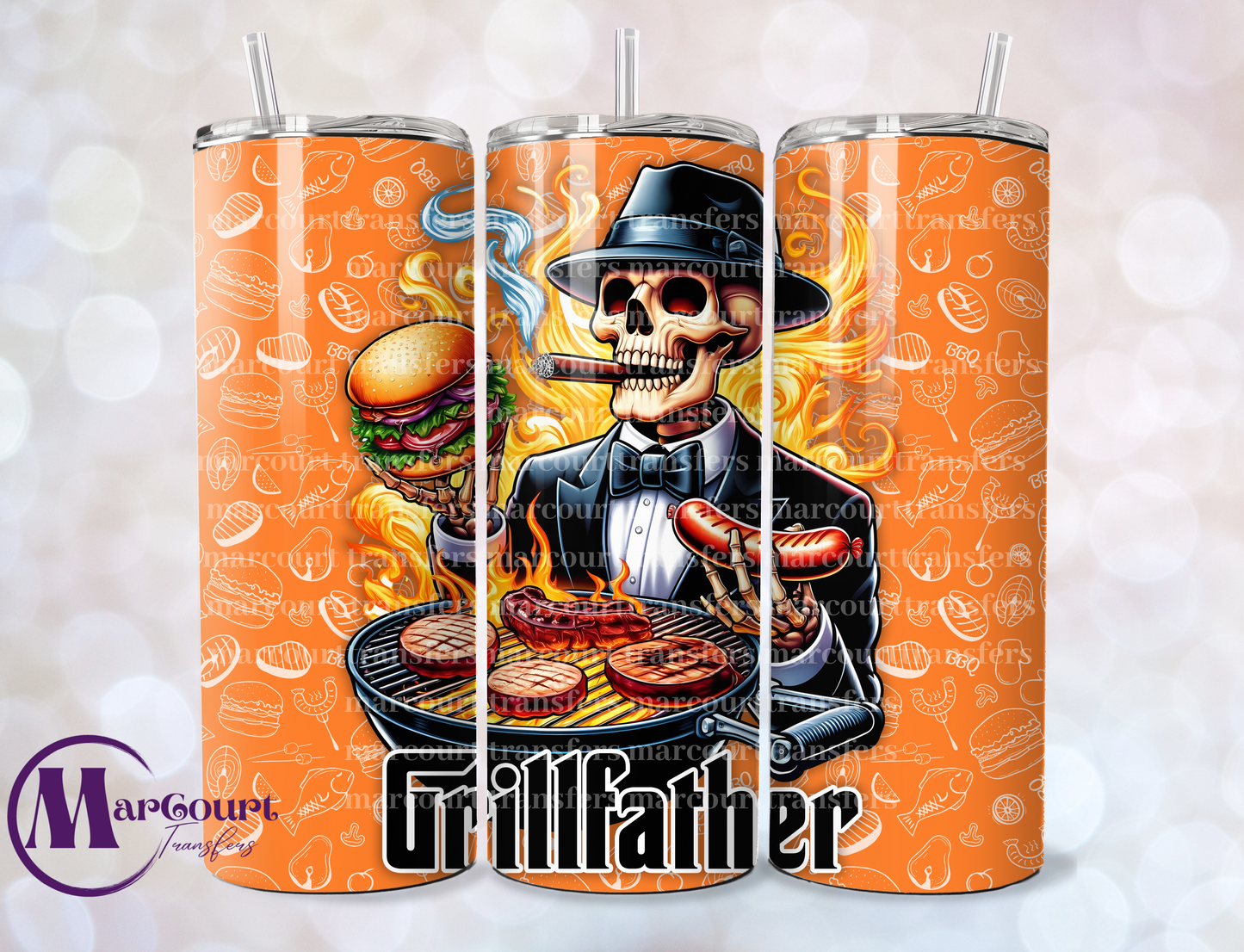 GRILLFATHER-SKINNY TUMBLER TRANSFER