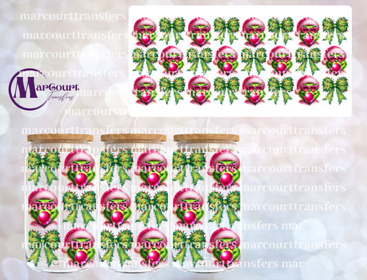 GRINCH BUBBLEGUM-16 0Z-UV DTF CUP WRAP