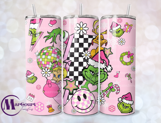 GRINCH CINDY MAX LIGHTNING BOLT-SKINNY TUMBLER TRANSFER