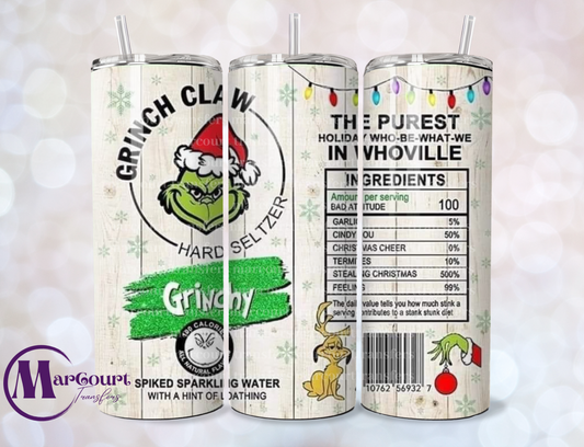 GRINCH CLAW-SKINNY TUMBLER TRANSFER