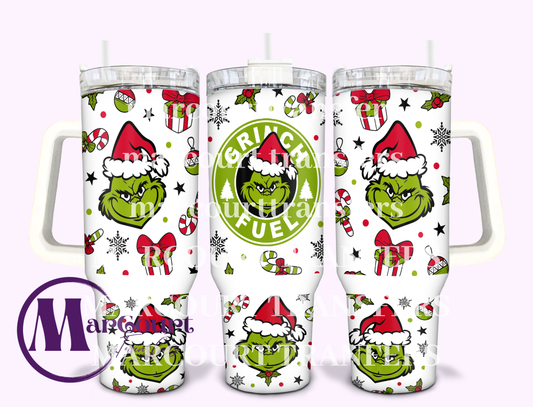 GRINCH FUEL-40 0Z-UV DTF CUP WRAP