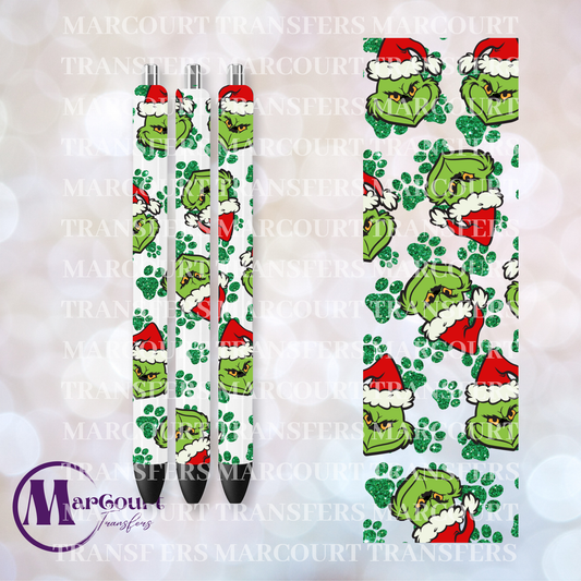 GRINCH GLITTER PAW PEN-UV PEN WRAP