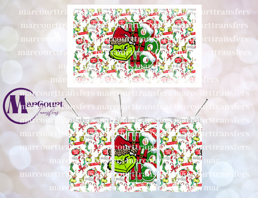 GRINCH HO HO HO-12 OZ TUMBLER SUBLIMATION