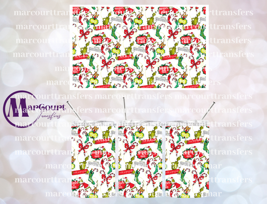 GRINCH NAUGHTY OR NICE-12 OZ TUMBLER SUBLIMATION