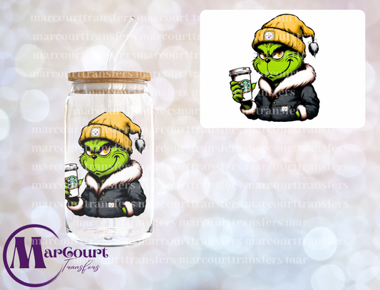 GRINCH PITTSBURG STEELERS-DECAL-UV DTF CUP WRAP