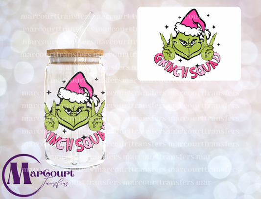 GRINCH SQUAD PINK PEACE-DECAL-UV DTF CUP WRAP
