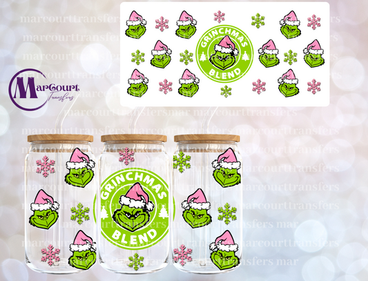 GRINCHMAS BLEND PINK-16 0Z-UV DTF CUP WRAP