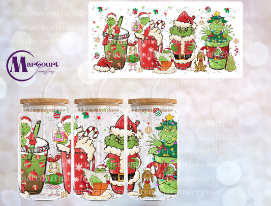 GRINCHY DRINKS 1-16 0Z-UV DTF CUP WRAP