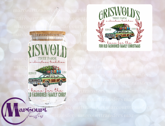 GRISWOLD TREE FARM-DECAL-UV DTF CUP WRAP