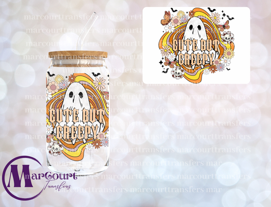 GROOVY GHOST CREEPY 1-DECAL-UV DTF CUP WRAP