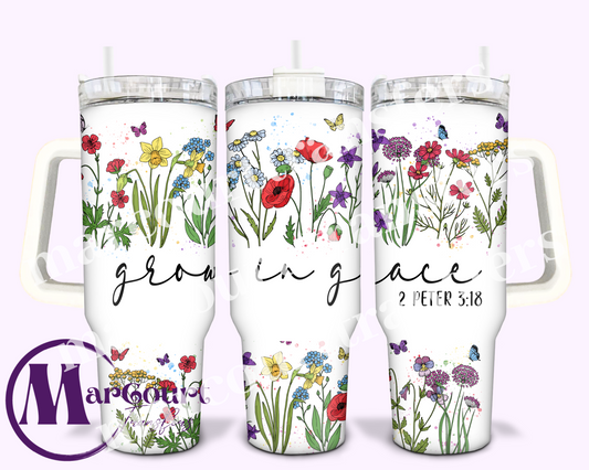 GROW IN GRACE-40 0Z-UV DTF CUP WRAP