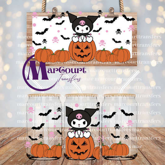 HALLOWEEN KAWAII RABBIT-16 0Z-UV DTF CUP WRAP