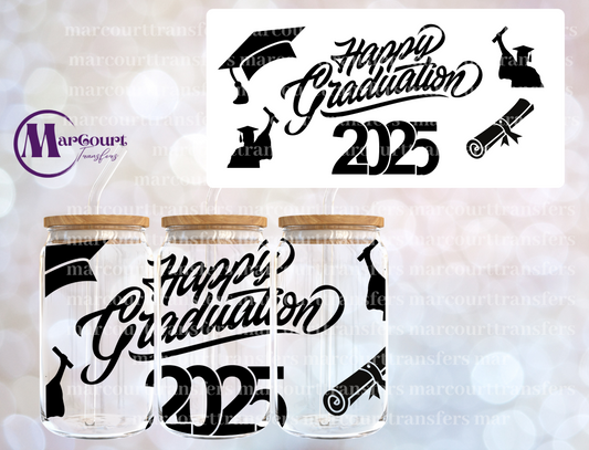 HAPPY GRADUATION 2025-16 0Z-UV DTF CUP WRAP
