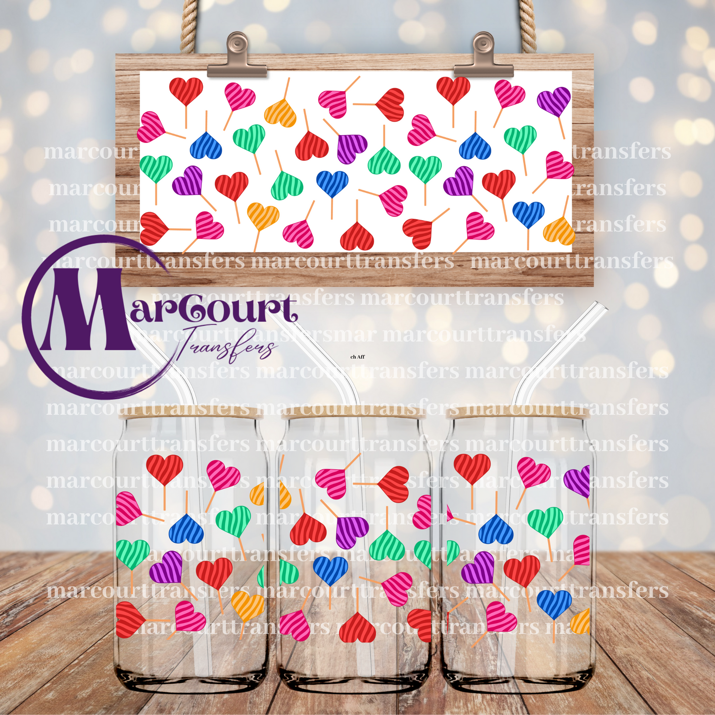 HEART LOLLIPOPS-16 0Z-UV DTF CUP WRAP