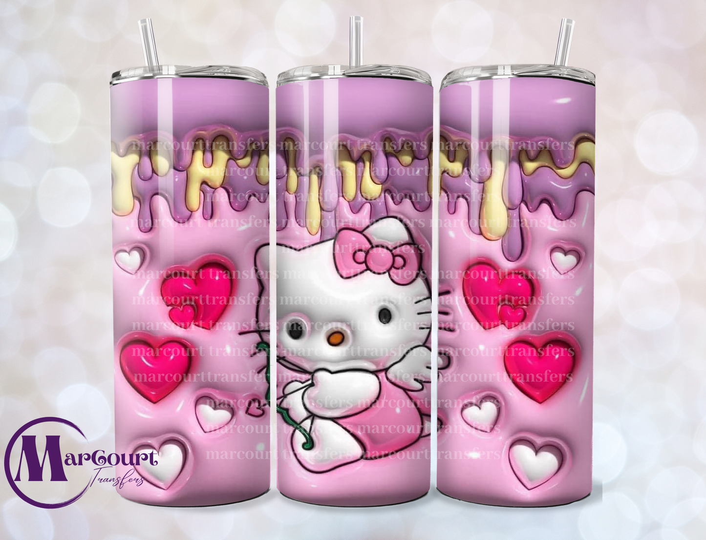 HELLO KITTY CUPID-SKINNY TUMBLER TRANSFER