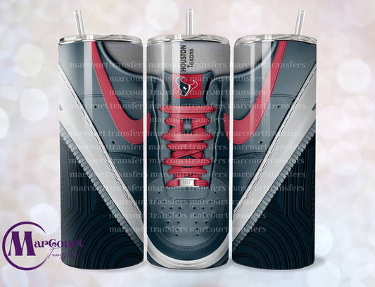 HOUSTON TEXANS AIR FORCE 1-20-SKINNY SUBLIMATION TUMBLER TRANSFER