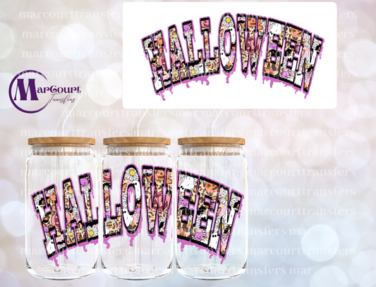 HALLOWEEN BOO DRIP -16 0Z-UV DTF CUP WRAP