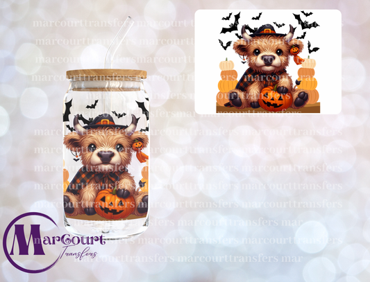 HALLOWEEN HIGHLAND COW-DECAL-UV DTF CUP WRAP