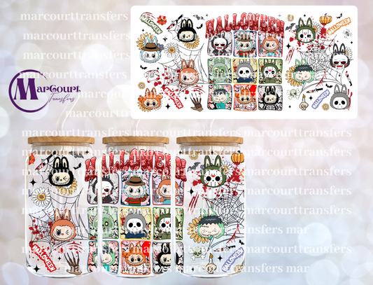 HALLOWEEN LABUBU-16 0Z-UV DTF CUP WRAP