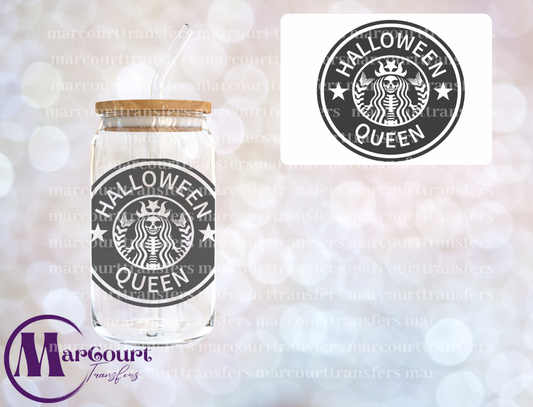 HALLOWEEN QUEEN BLACK-DECAL-UV DTF CUP WRAP