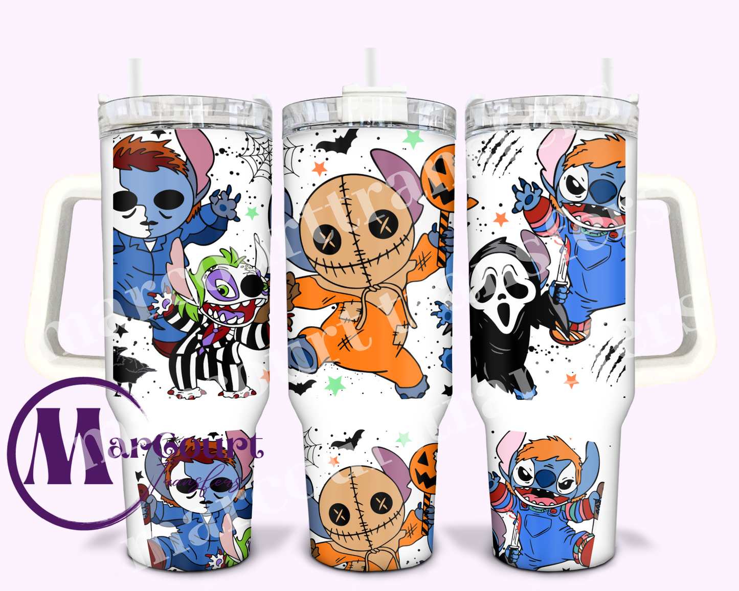 HALLOWEEN STITCH-40 0Z-UV DTF CUP WRAP