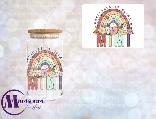 HAPPINESS IS BEING A MIMI-DECAL-UV DTF CUP WRAP