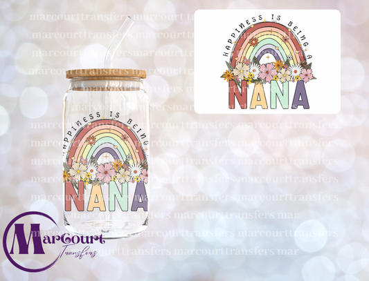 HAPPINESS IS BEING A NANA-DECAL-UV DTF CUP WRAP