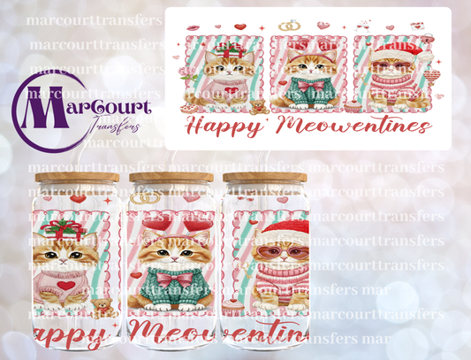 HAPPY MEOWENTINES-16 0Z-UV DTF CUP WRAP