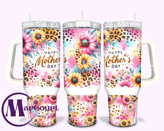HAPPY MOTHER'S DAY-40 0Z-UV DTF CUP WRAP