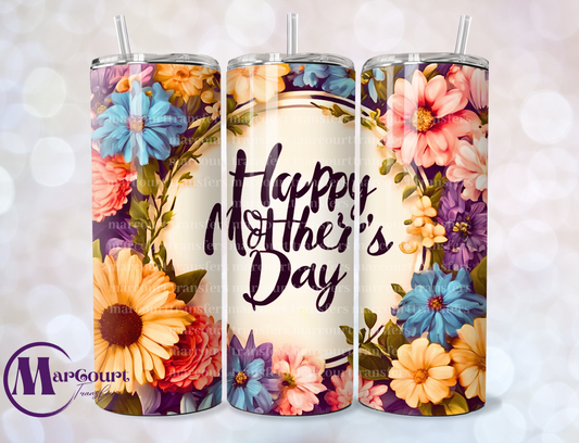 HAPPY MOTHER'S DAY-SKINNY TUMBLER TRANSFER