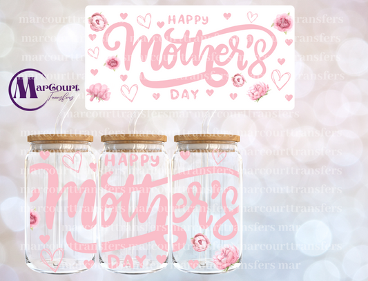 HAPPY MOTHER'S DAY (PINK)-16 0Z-UV DTF CUP WRAP