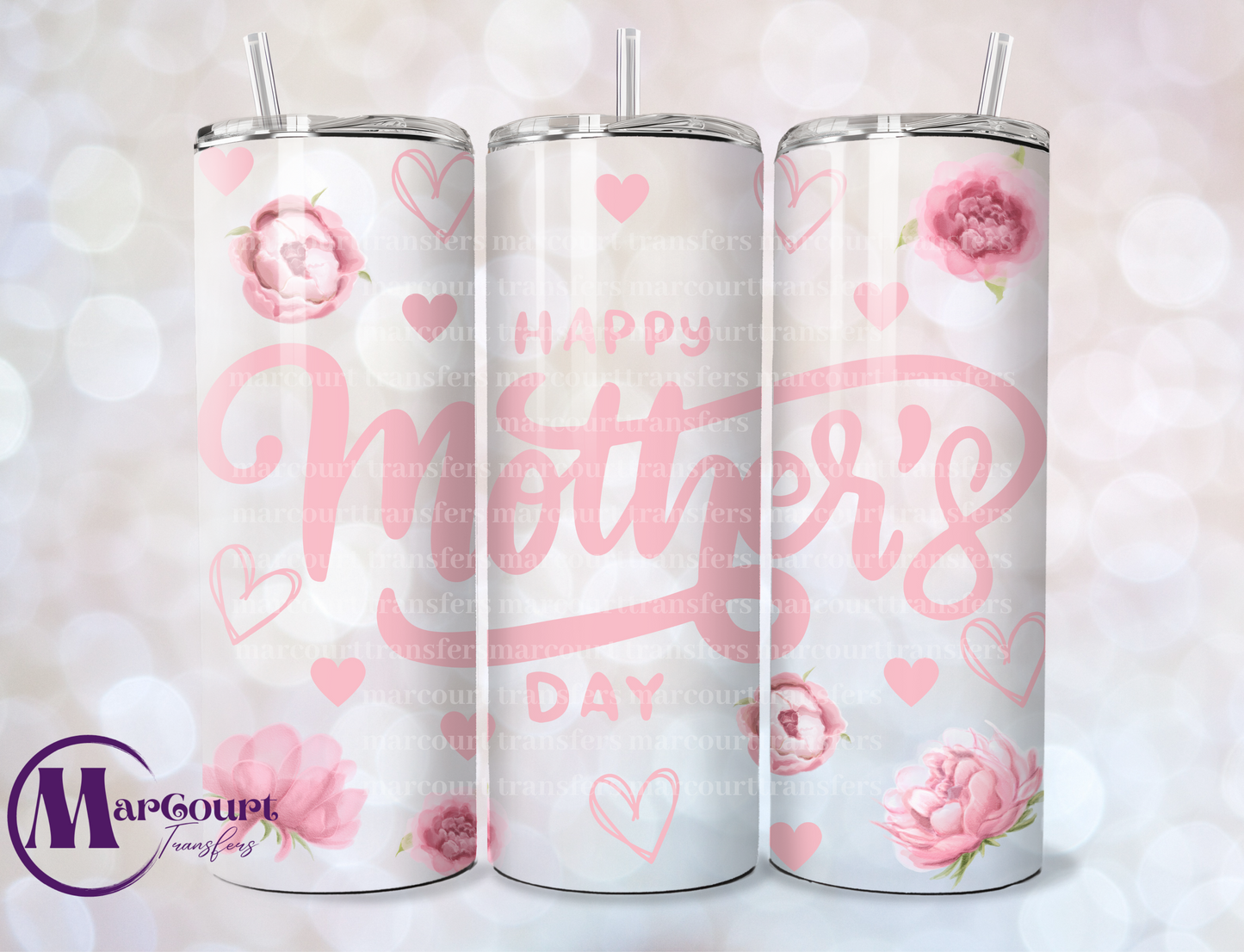 HAPPY MOTHER'S DAY (PINK)-20 OZ-UV DTF CUP WRAP