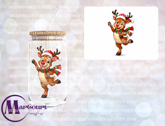 HAPPY RUDOLPH-UV DTF CUP WRAP
