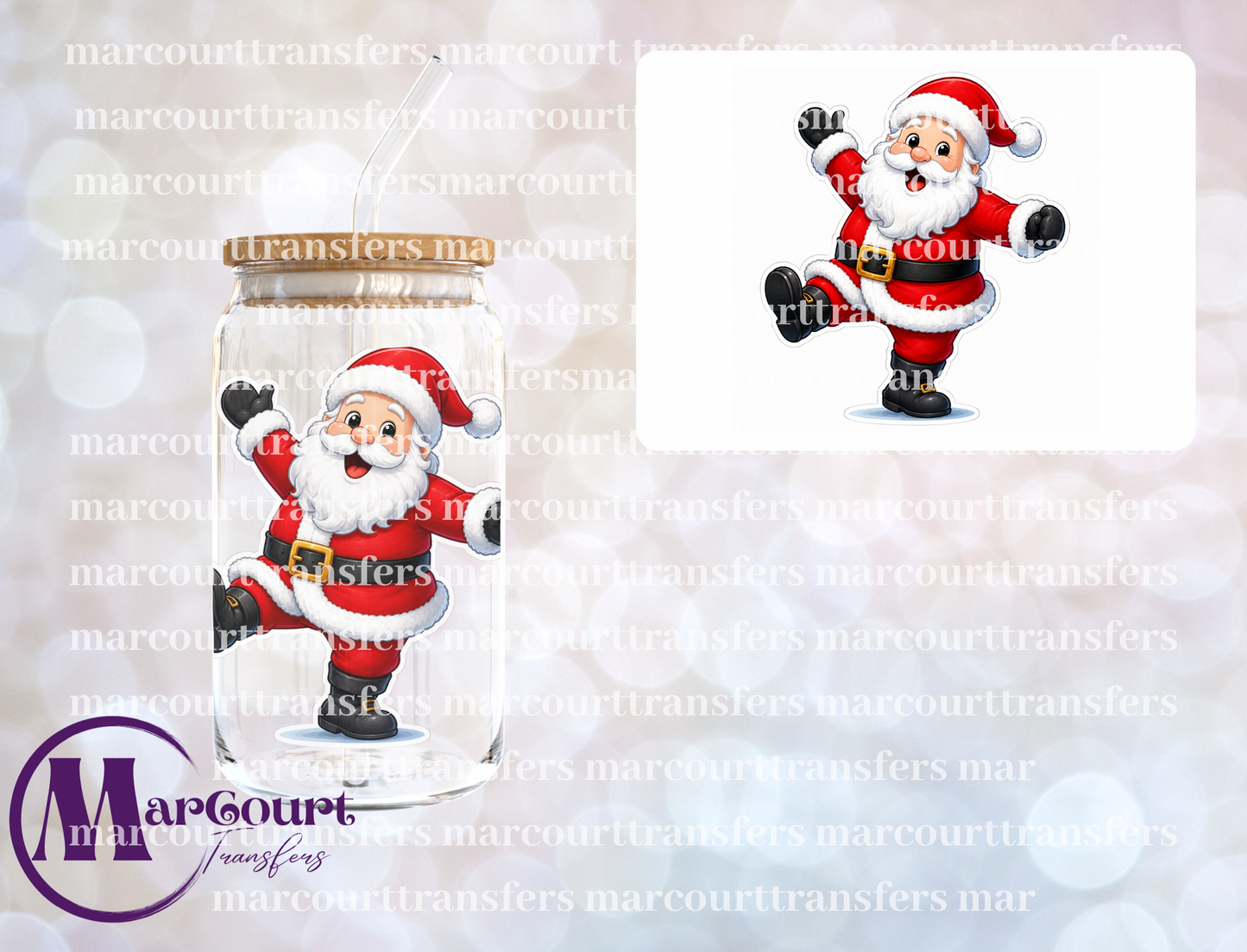HAPPY SANTA-UV DTF CUP WRAP