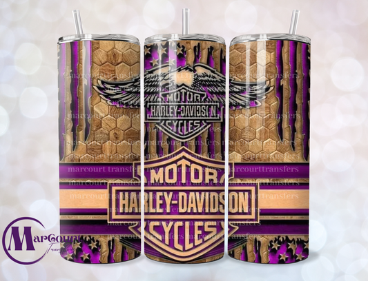 HARLEY DAVIDSON PURPLE-SKINNY TUMBLER TRANSFER