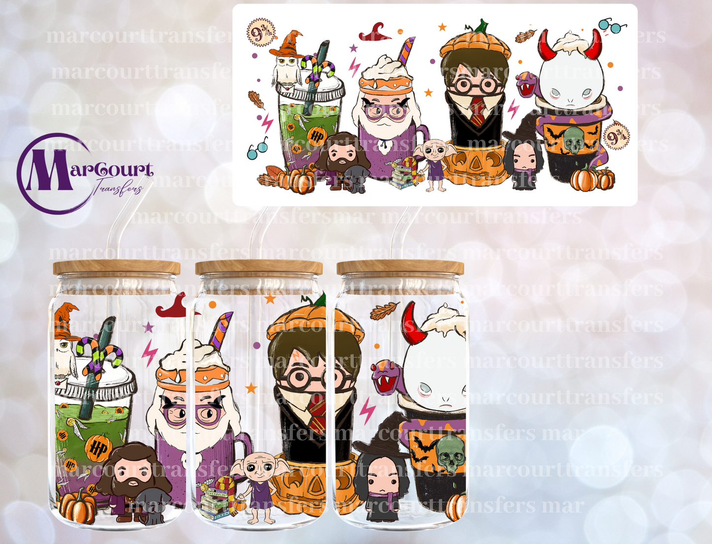 HARRY HALLOWEEN-16 0Z-UV DTF CUP WRAP