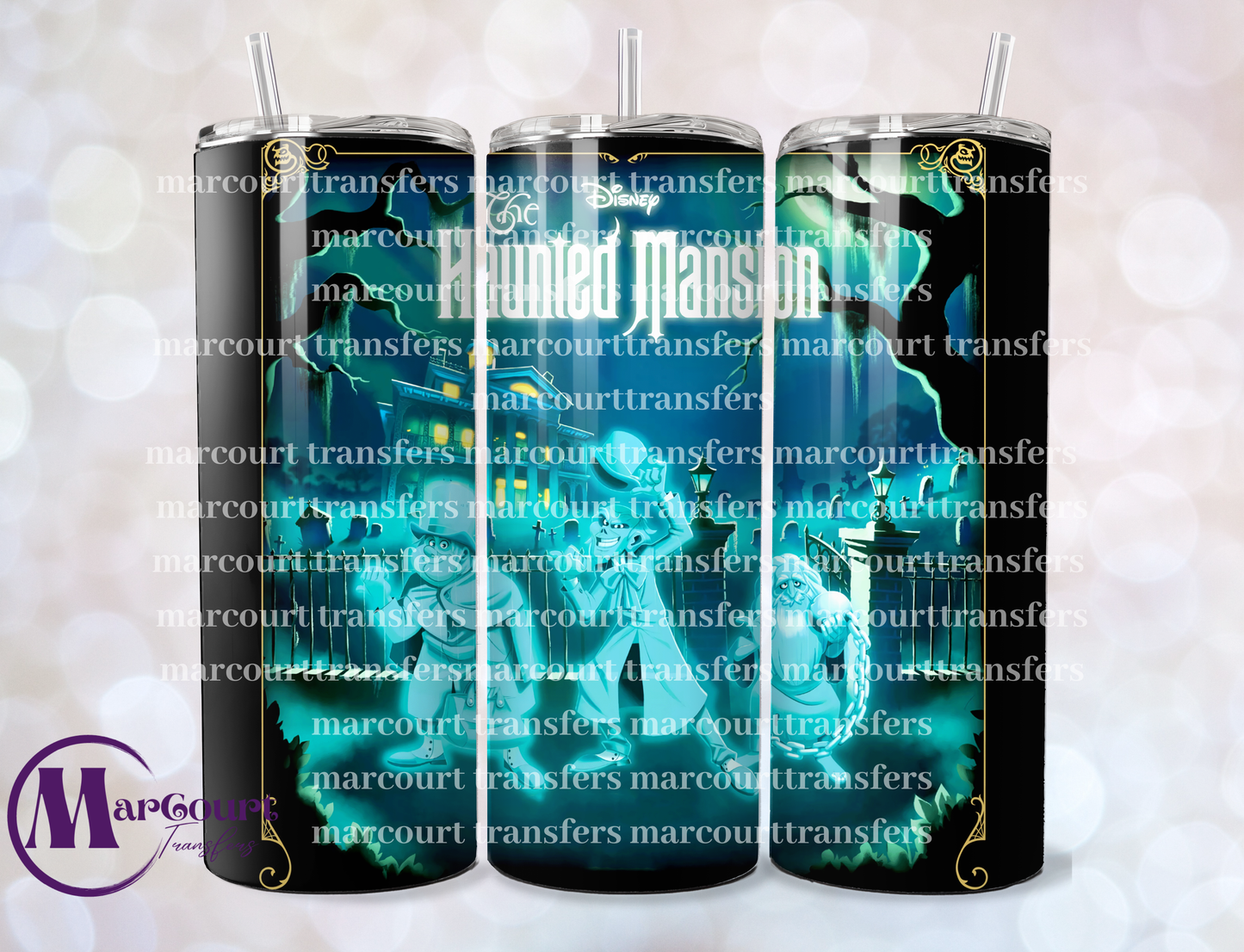HAUNTED MANSION 2-SKINNY TUMBLER TRANSFER (SUBLIMATION)