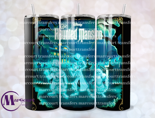 HAUNTED MANSION 2-SKINNY TUMBLER TRANSFER (SUBLIMATION)