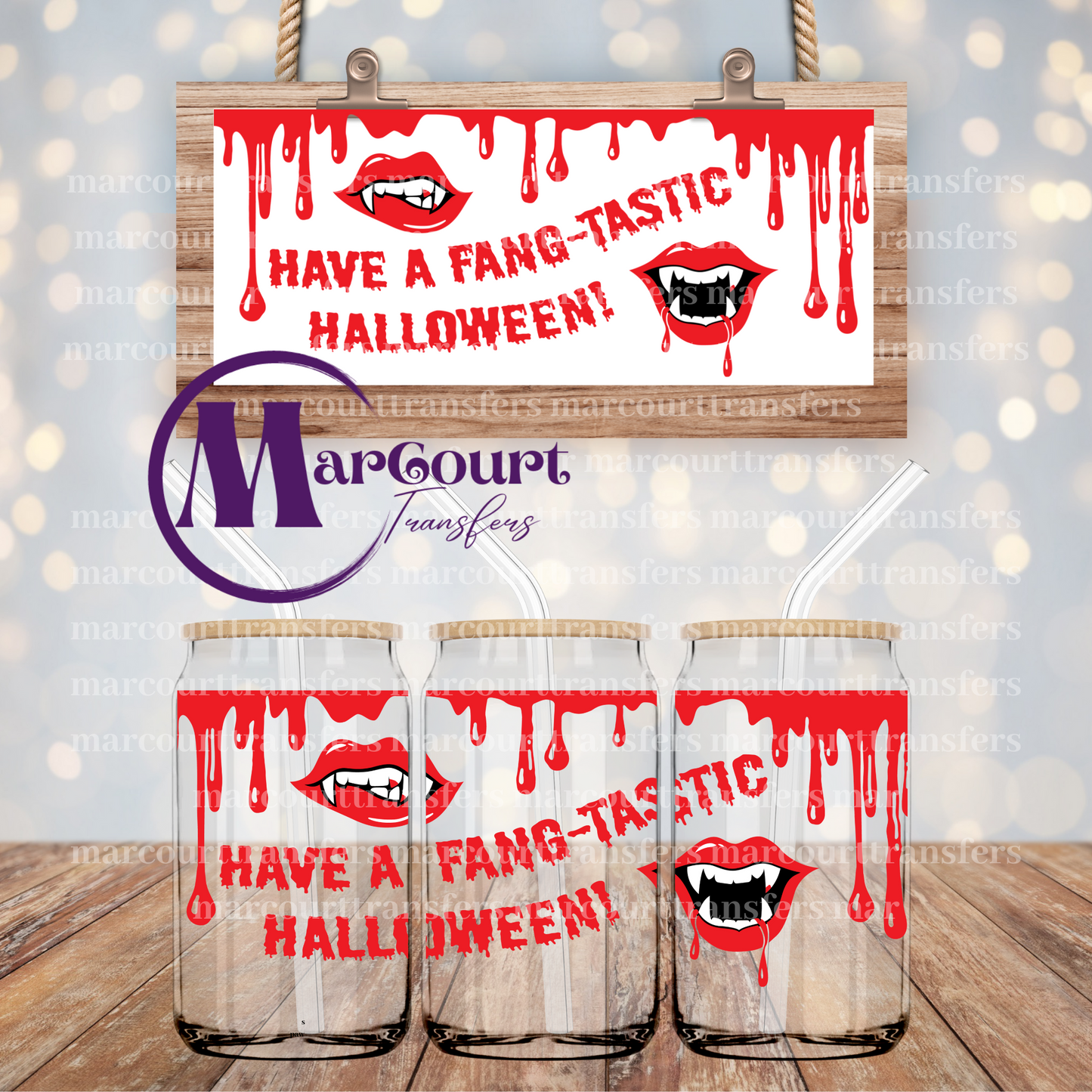 HAVE A FAN-TASTIC HALLOWEEN-16 0Z-UV DTF CUP WRAP