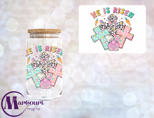 HE IS RISEN-DECAL-UV DTF CUP WRAP