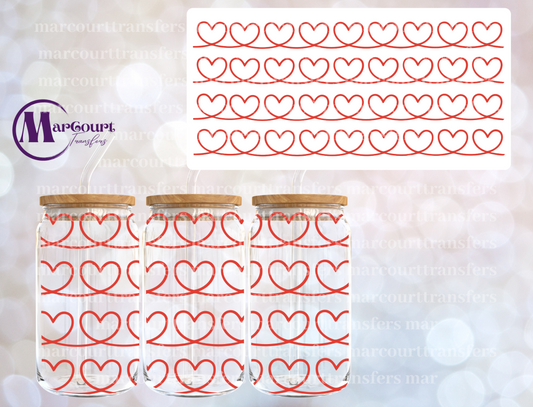 HEART GARLAND-16 0Z-UV DTF CUP WRAP