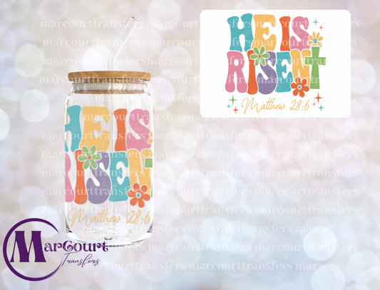 HE IS RISEN 2 -DECAL-UV DTF CUP WRAP