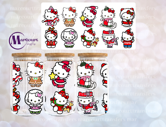 KITTY CHRSTMAS 1-16 0Z-UV DTF CUP WRAP