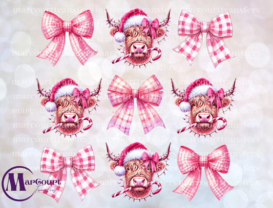 HIGHLAND COW CANDY CANE ELEMENTS