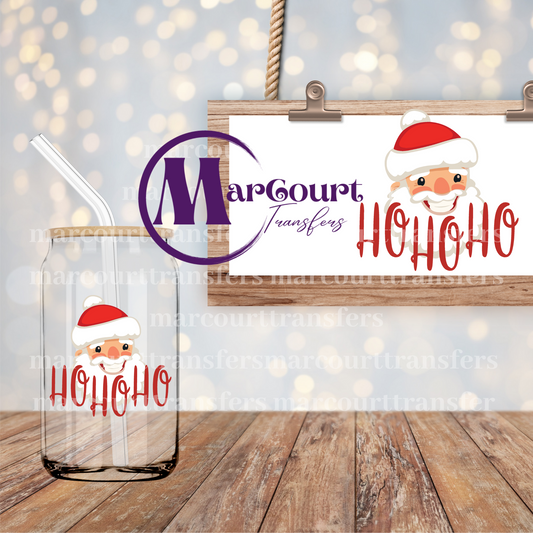 HO HO HO SANTA-DECAL-UV DTF CUP WRAP